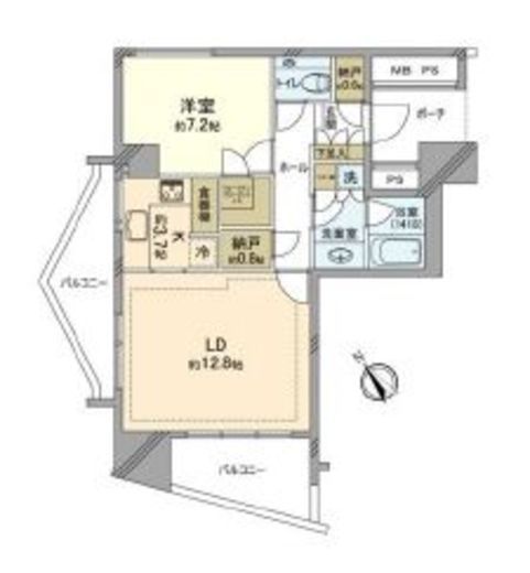 品川Vタワー タワー棟 10階 間取り図