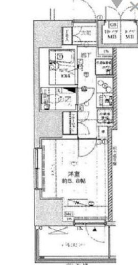 ランドステージ両国 6階 間取り図