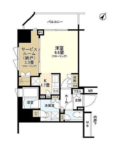 クオリア三田 12階 間取り図