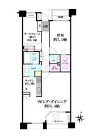 恵比寿シティハウス 8階 間取り図