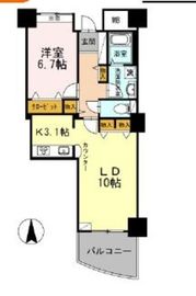 品川シーサイドビュータワー2 802 間取り図