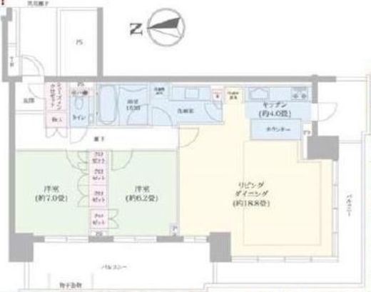 ベイズタワー＆ガーデン 20階 間取り図