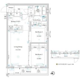 ラティエラ滝野川 403 間取り図