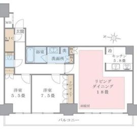 ブリリアイスト東雲キャナルコート 712 間取り図