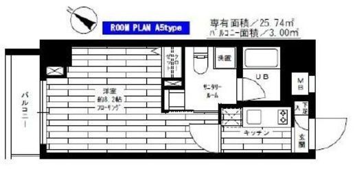 ステージファースト東大前 2階 間取り図