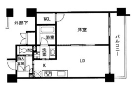 クリプトメリア目黒 204 間取り図