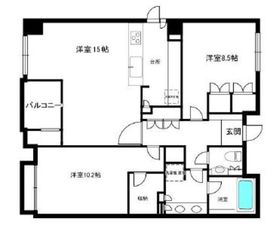 ボンドハウス元麻布 301 間取り図