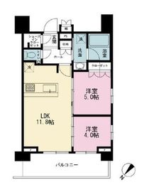 ガーラ・プレシャス神宮外苑 9階 間取り図