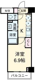 カスタリア本駒込 403 間取り図