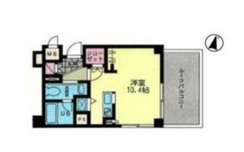 ボヌール都立大学壱番館 504 間取り図