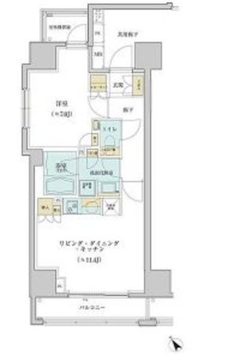 パークハウス西早稲田アーバンス 10階 間取り図