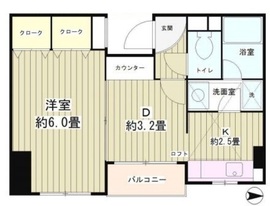 四ツ谷ハウス 105 間取り図