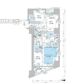 ディームス方南町 1305 間取り図