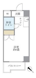 セゾン代官山 706 間取り図