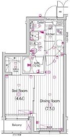 ガーラ・ヒルズ武蔵小山 2階 間取り図