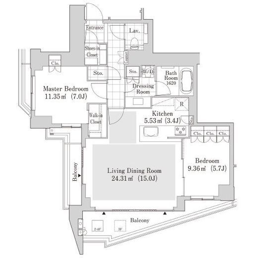 ラ・トゥール渋谷神南 202 間取り図