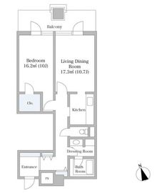 入船ハイツ 1306 間取り図