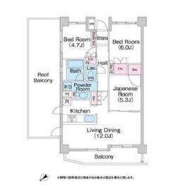 コンフォリア上池台 401 間取り図