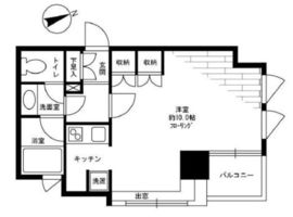 東急ドエルアルス浅草アクトタワー 4階 間取り図