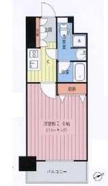 プレール・ドゥーク京橋 15階 間取り図