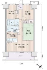 エスティメゾン豊洲レジデンス A1316 間取り図