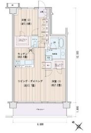 エスティメゾン豊洲レジデンス D835 間取り図