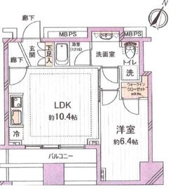 シティタワー新宿新都心 9階 間取り図