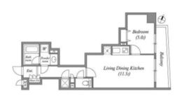 CAVANA八丁堀 (カバナ八丁堀) 804 間取り図