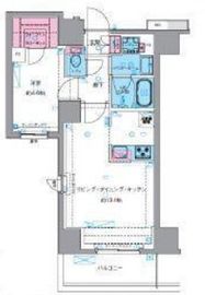 ジェノヴィア四谷三丁目グリーンヴェール 2階 間取り図