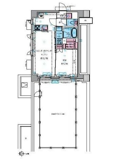 ジェノヴィア四谷三丁目グリーンヴェール 4階 間取り図