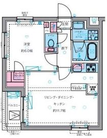 ジェノヴィア四谷三丁目グリーンヴェール 1階 間取り図