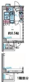 ジェノヴィア四谷三丁目グリーンヴェール 1階 間取り図