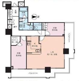 ベイクレストタワー 9階 間取り図