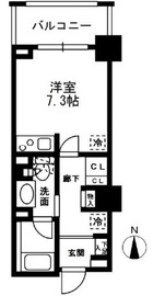 レジディア中落合 B305 間取り図