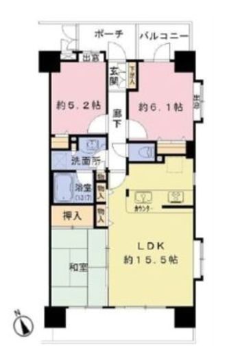 クレストフォルム田町ベイフロントスクエア 9階 間取り図