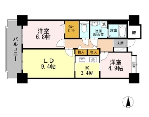 品川シーサイドビュータワー1 2317 間取り図