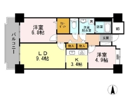 品川シーサイドビュータワー1 2317 間取り図