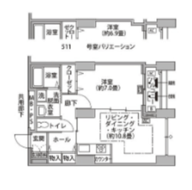 東雲キャナルコートCODAN 14-511 間取り図