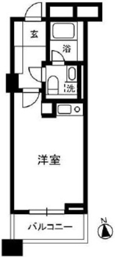 白金タワー テラス棟 4階 間取り図