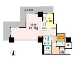 品川シーサイドビュータワー1 1820 間取り図