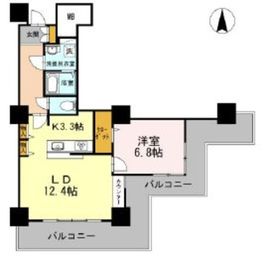 品川シーサイドビュータワー1 1708 間取り図