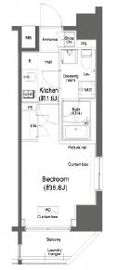 プラウドフラット門前仲町1 803 間取り図