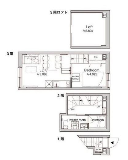 Pair新大久保 103 間取り図