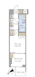 ブリリアイスト千駄ヶ谷 217 間取り図