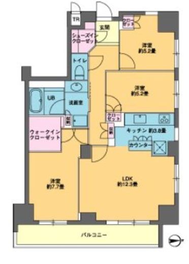 カスタリア東日本橋 1505 間取り図