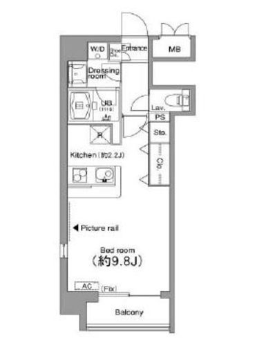 ニッコーアパートメントハウス 101 間取り図