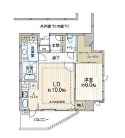 フォルム四谷外苑東 15階 間取り図