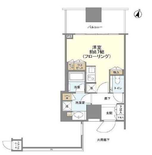 シティタワー大井町 16階 間取り図