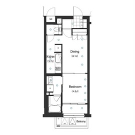 アパートメンツ駒沢大学 207 間取り図