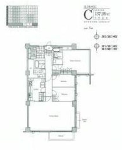 王子ホームズ青山 406 間取り図